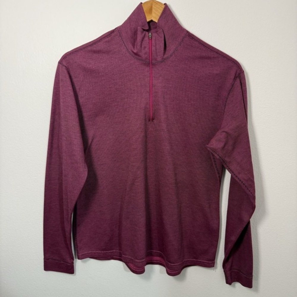 Patagonia Women's Capilene Midweight Zip-Neck Baselayer Top Size XS Pink Outdoor